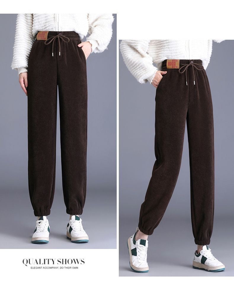 Thick High Waist Jogger Pants