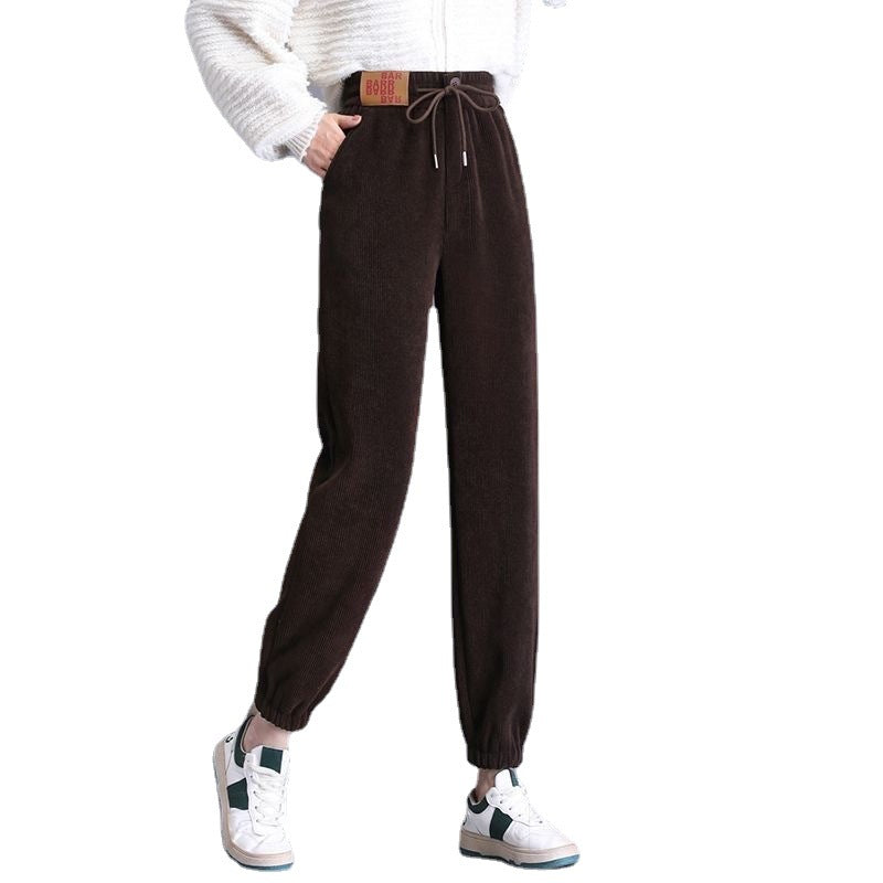 Thick High Waist Jogger Pants